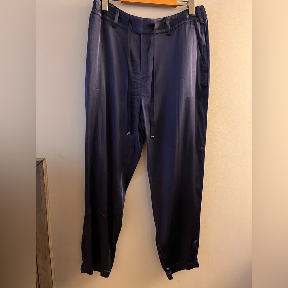 Cami NYC Blue SILK Pants - Large